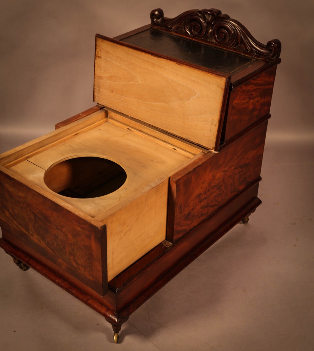 A William IV set of Library Steps in Mahogany View V