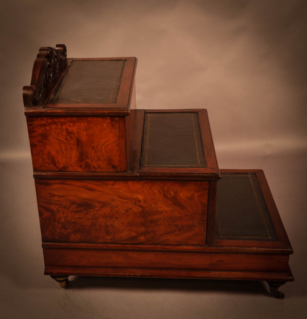 A William IV set of Library Steps in Mahogany View X