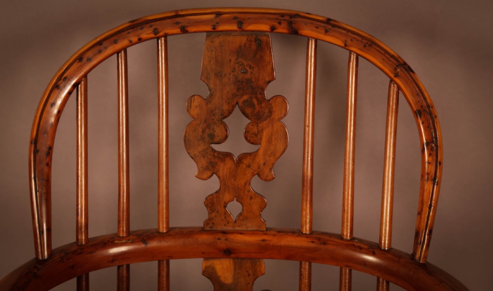 A Superb Yew Wood Low Back Windsor Chairs Allsop View V