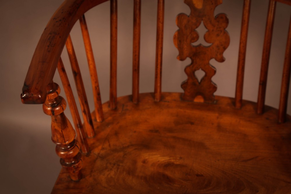 A Superb Yew Wood Low Back Windsor Chairs Allsop View VI
