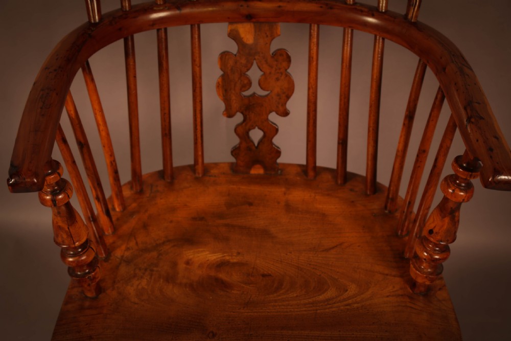 A Superb Yew Wood Low Back Windsor Chairs Allsop View VIII