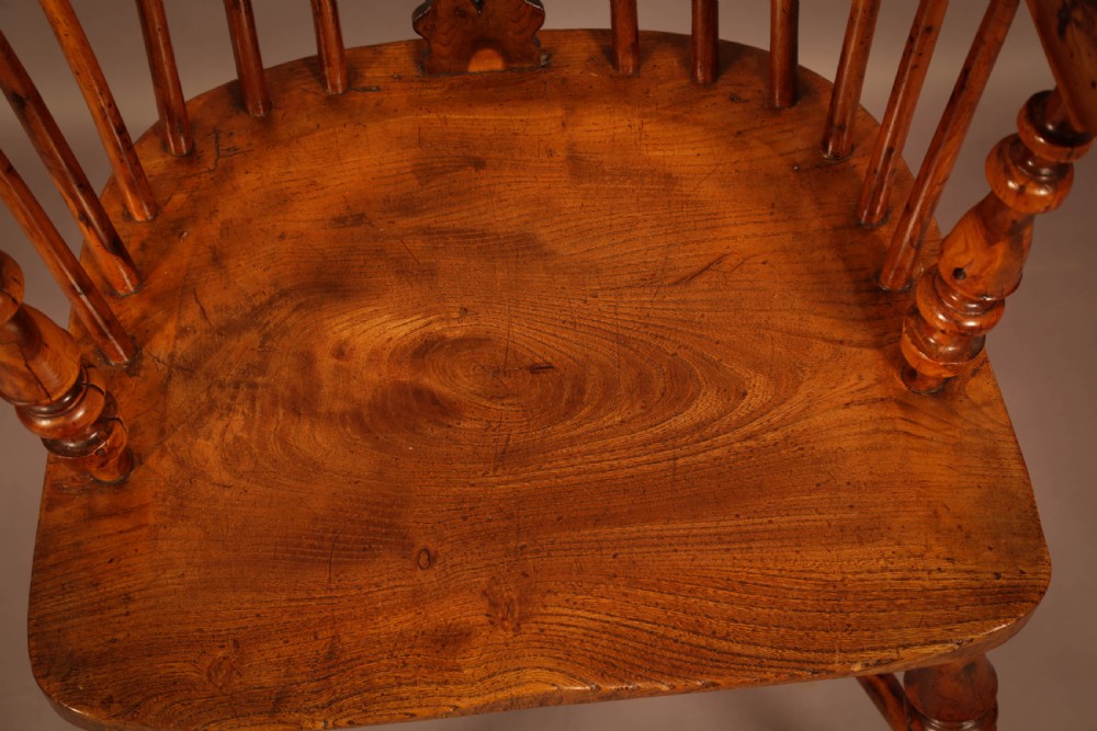 A Superb Yew Wood Low Back Windsor Chairs Allsop View IX