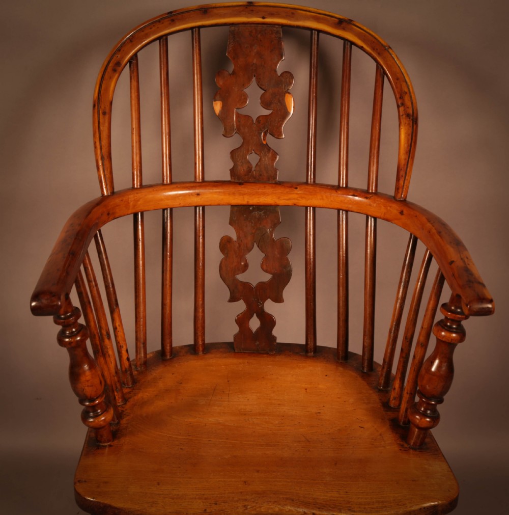 A Yew Wood Windsor Chair, Best Model by Allsop Worksop View V