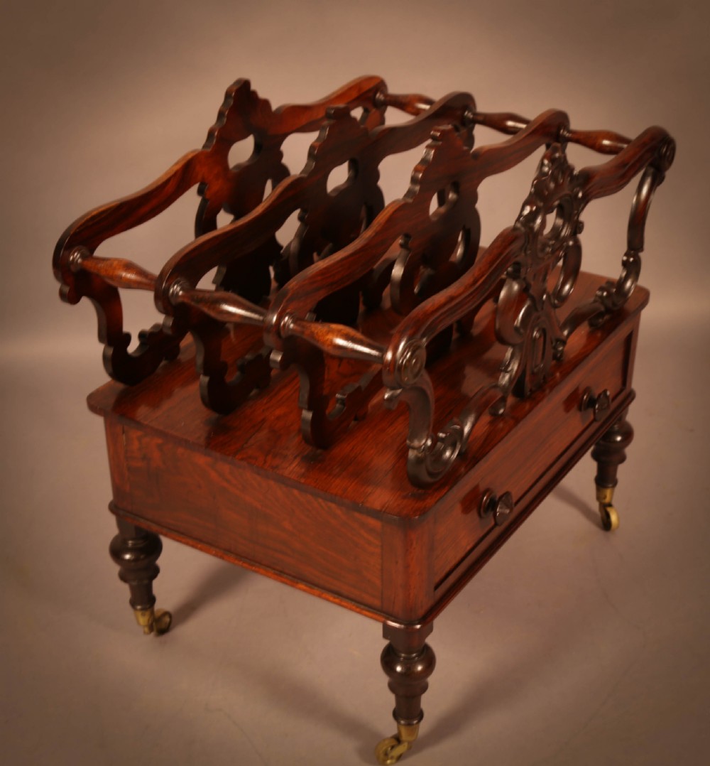 An Early Victorian Rosewood Canterbury
