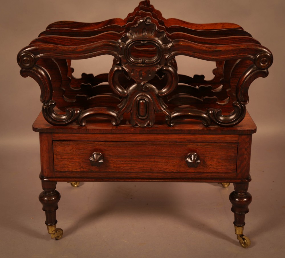 An Early Victorian Rosewood Canterbury View II