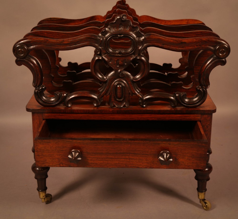 An Early Victorian Rosewood Canterbury View III