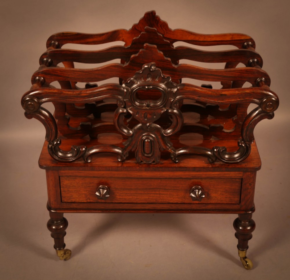 An Early Victorian Rosewood Canterbury View V