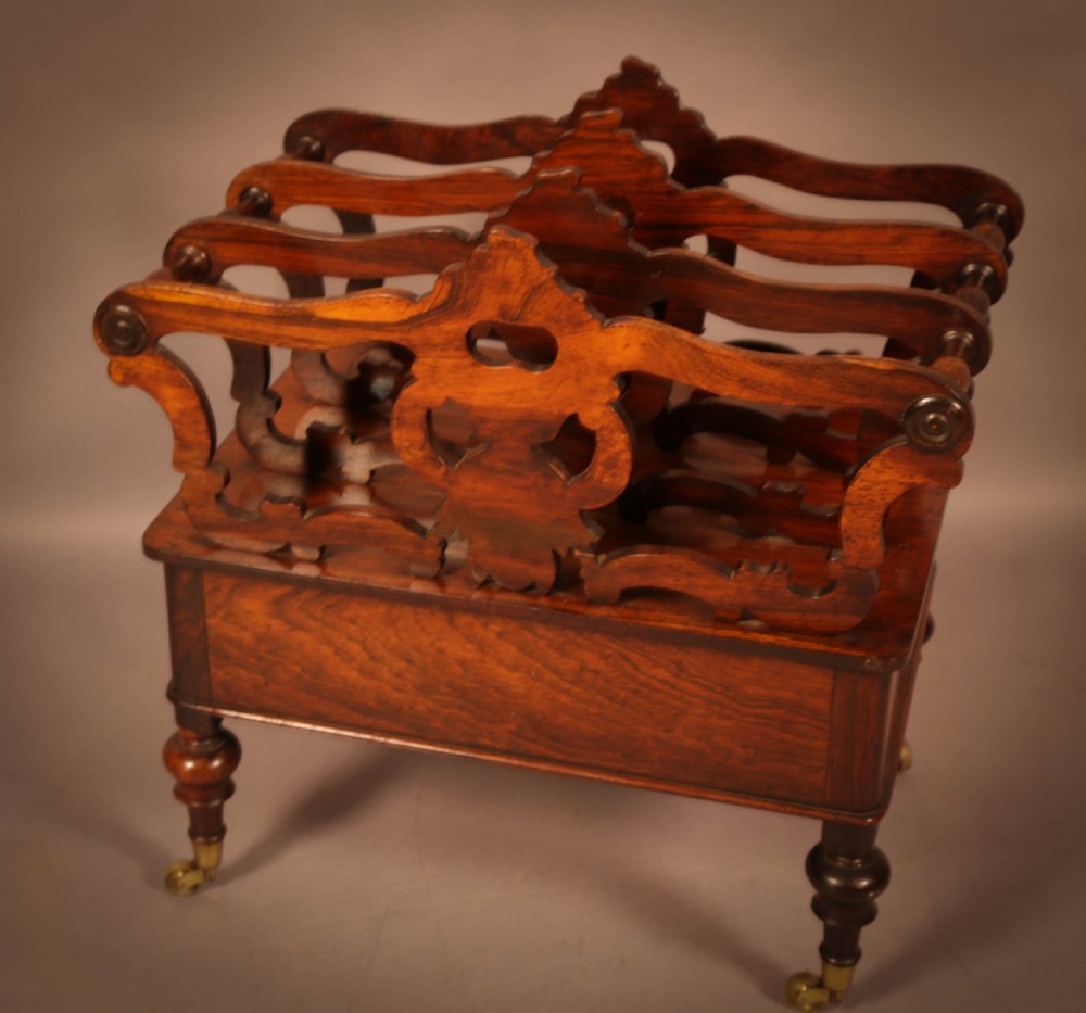 An Early Victorian Rosewood Canterbury View VI