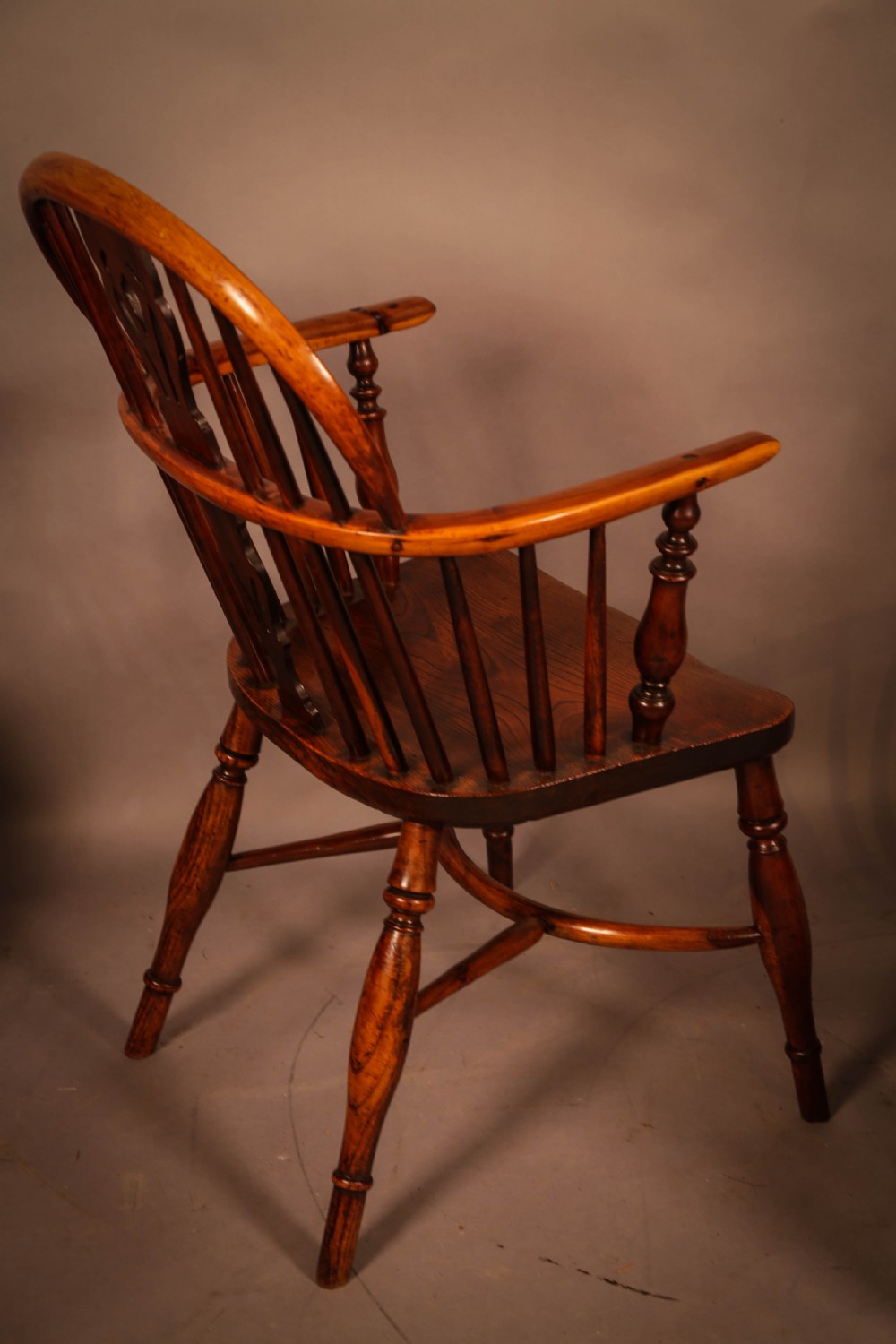 A Set of 6 Yew Wood Windsor Chairs Rockley View VIII