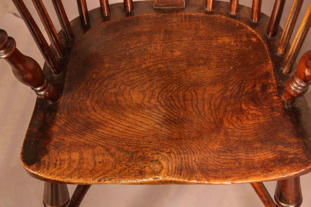 A Set of 6 Yew Wood Windsor Chairs Rockley View XIV