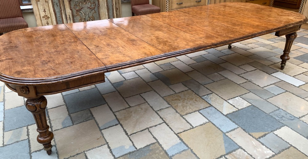 A Beutifull Pollard Oak Victorian Wind Out Extending Dining Table View II