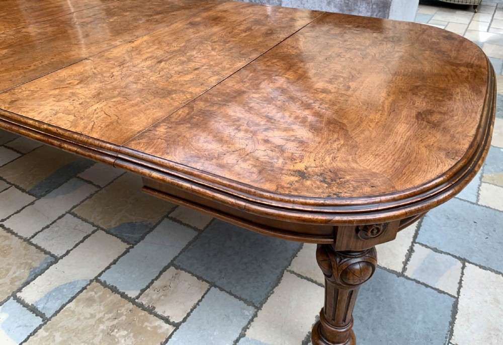 A Beutifull Pollard Oak Victorian Wind Out Extending Dining Table View IX