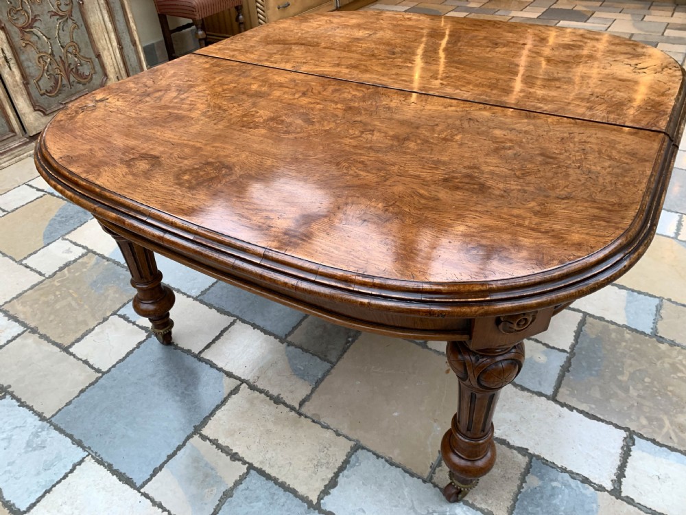 A Beutifull Pollard Oak Victorian Wind Out Extending Dining Table View XIII