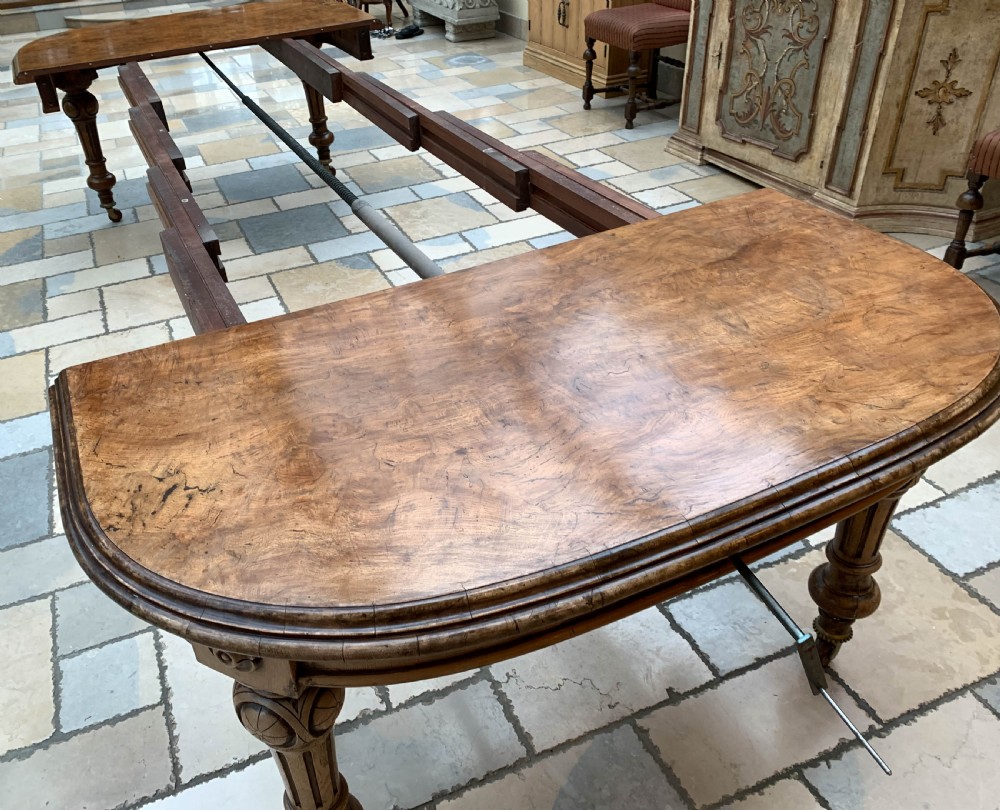 A Beutifull Pollard Oak Victorian Wind Out Extending Dining Table View XV