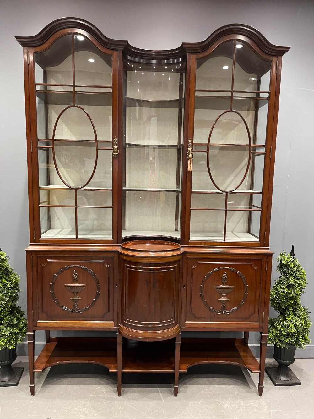 A Very Impressive Edwardian Display Cabinet in Mahogany View III