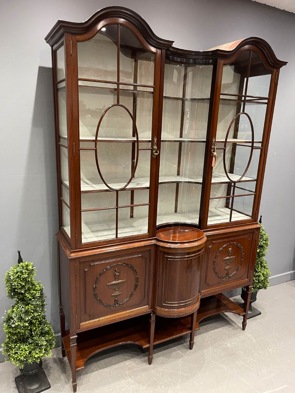 A Very Impressive Edwardian Display Cabinet in Mahogany View IV