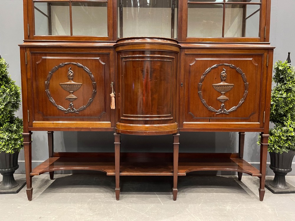 A Very Impressive Edwardian Display Cabinet in Mahogany View VI