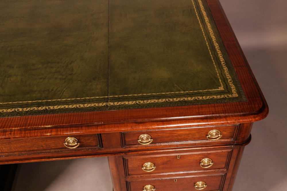 A Victorian Mahogany Partners Desk  View III