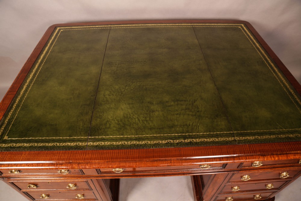 A Victorian Mahogany Partners Desk  View V