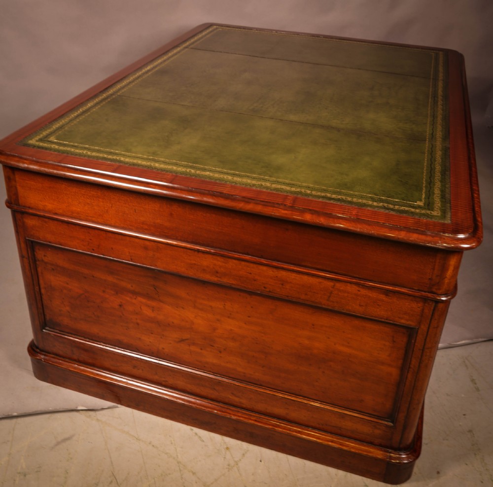 A Victorian Mahogany Partners Desk  View IX