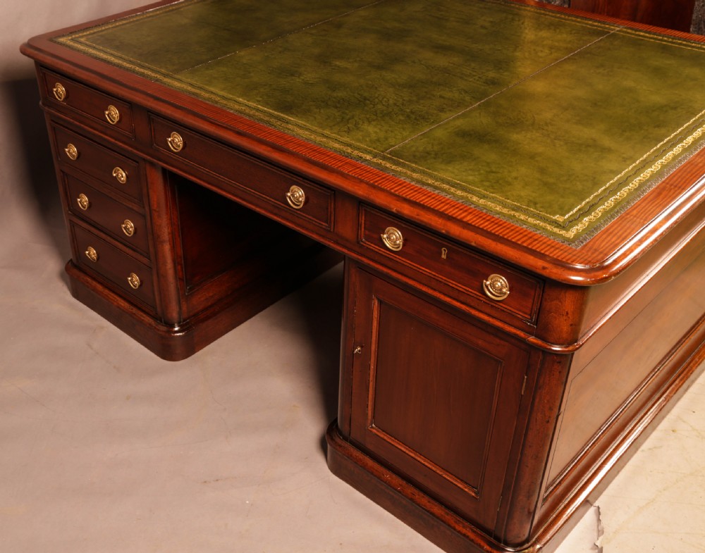 A Victorian Mahogany Partners Desk  View X