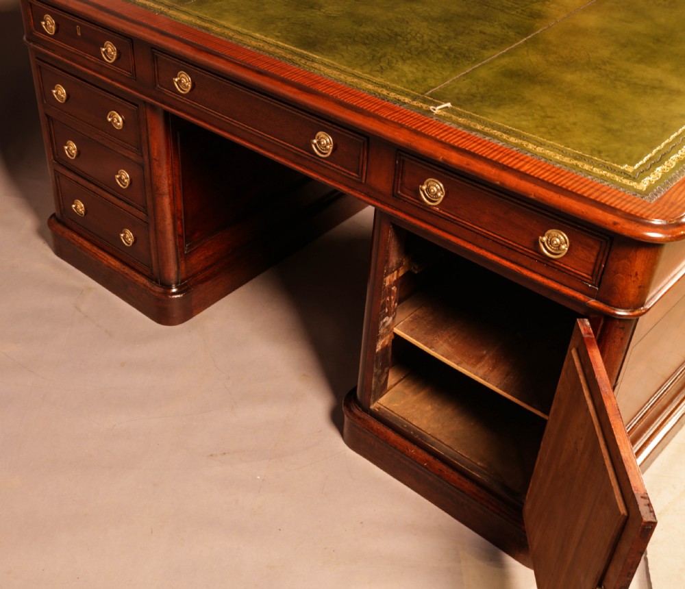 A Victorian Mahogany Partners Desk  View XI