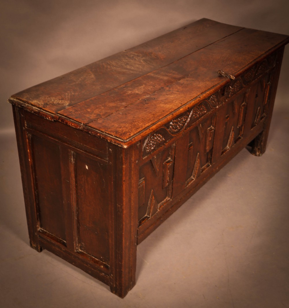 A 17th century Oak Coffer View X