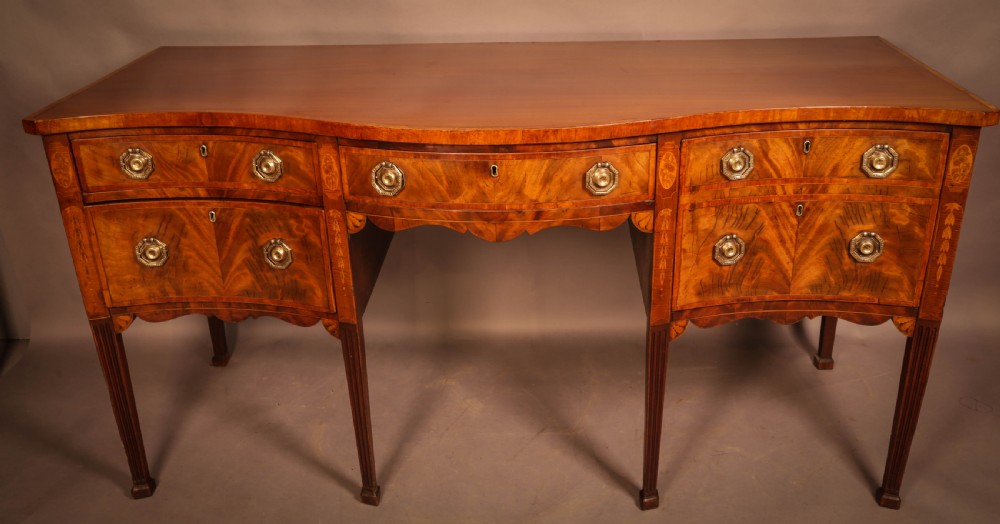 A Georgian Mahogany Sideboard with Inlay c 1760