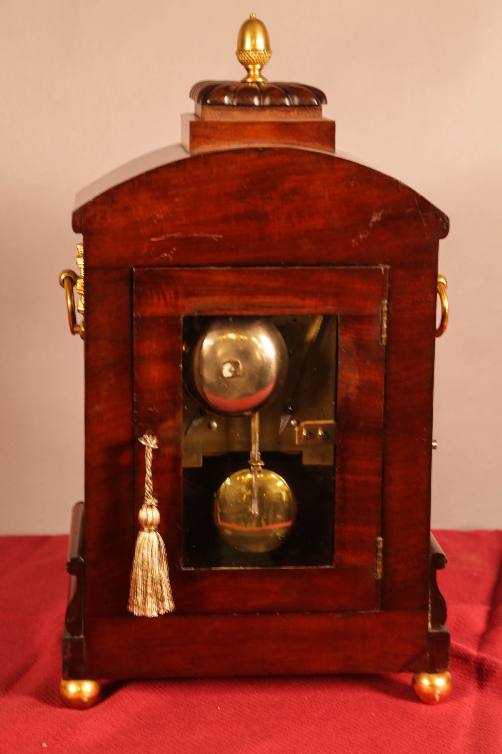 Regency Brass Inlaid Bracket Clock View VI