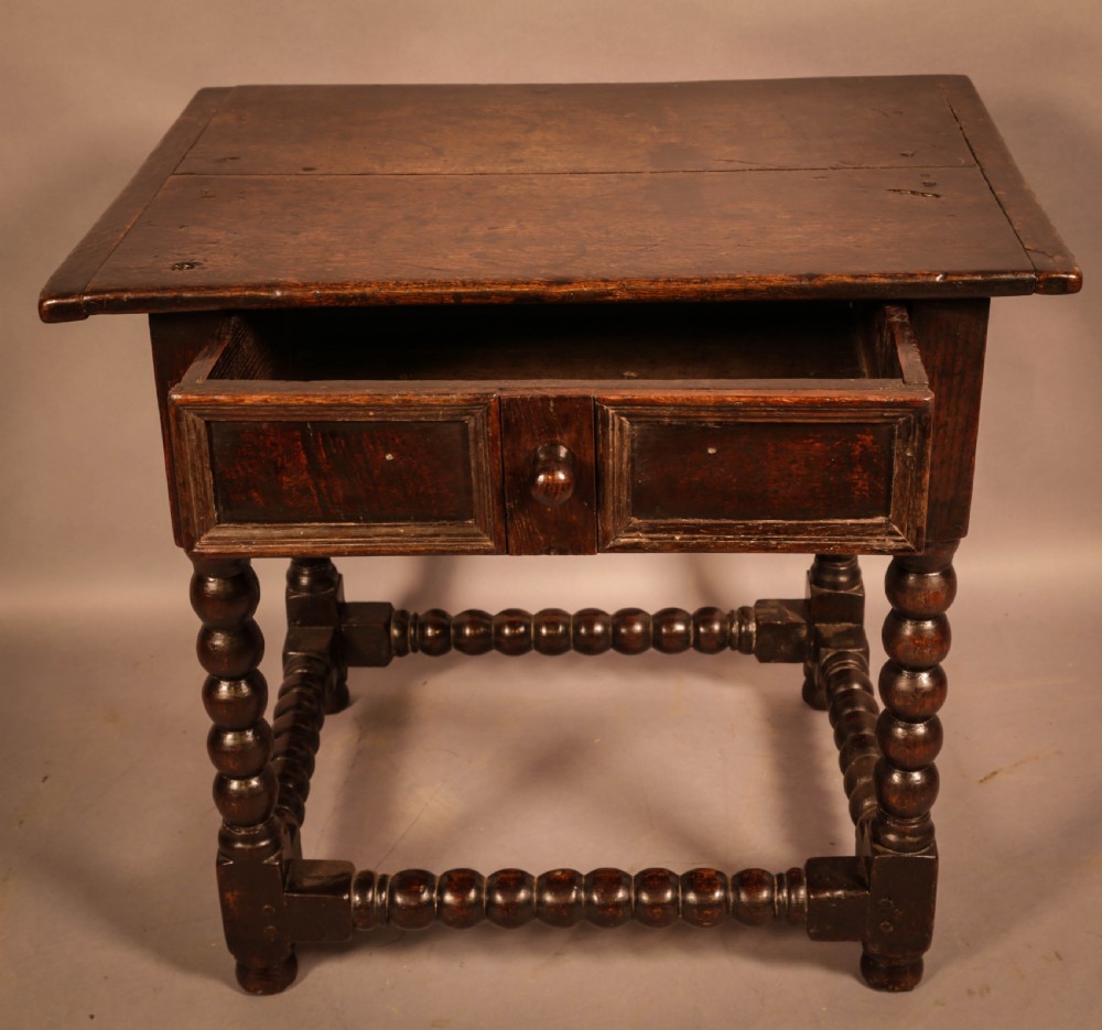 A 17th century Oak Side Table Small Size  View II