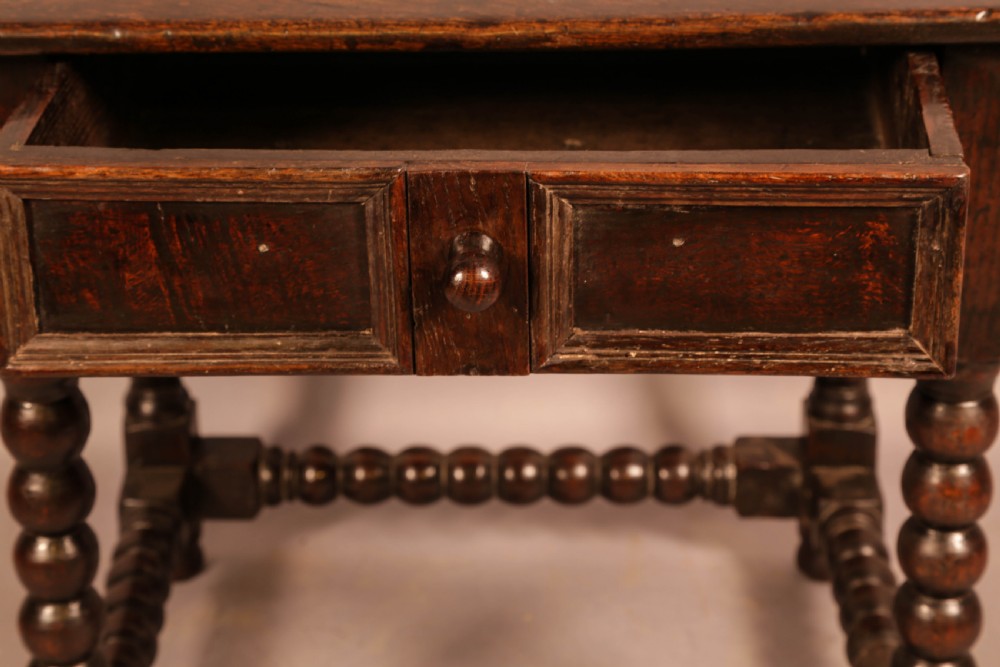 A 17th century Oak Side Table Small Size  View III