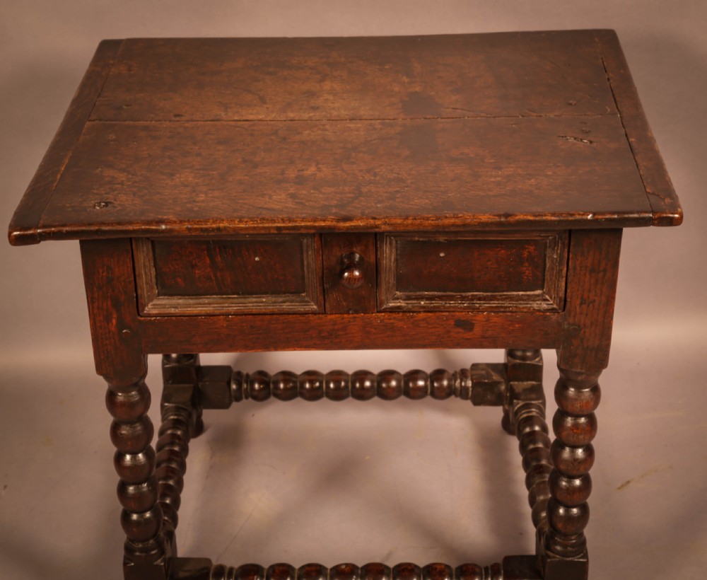 A 17th century Oak Side Table Small Size  View IV