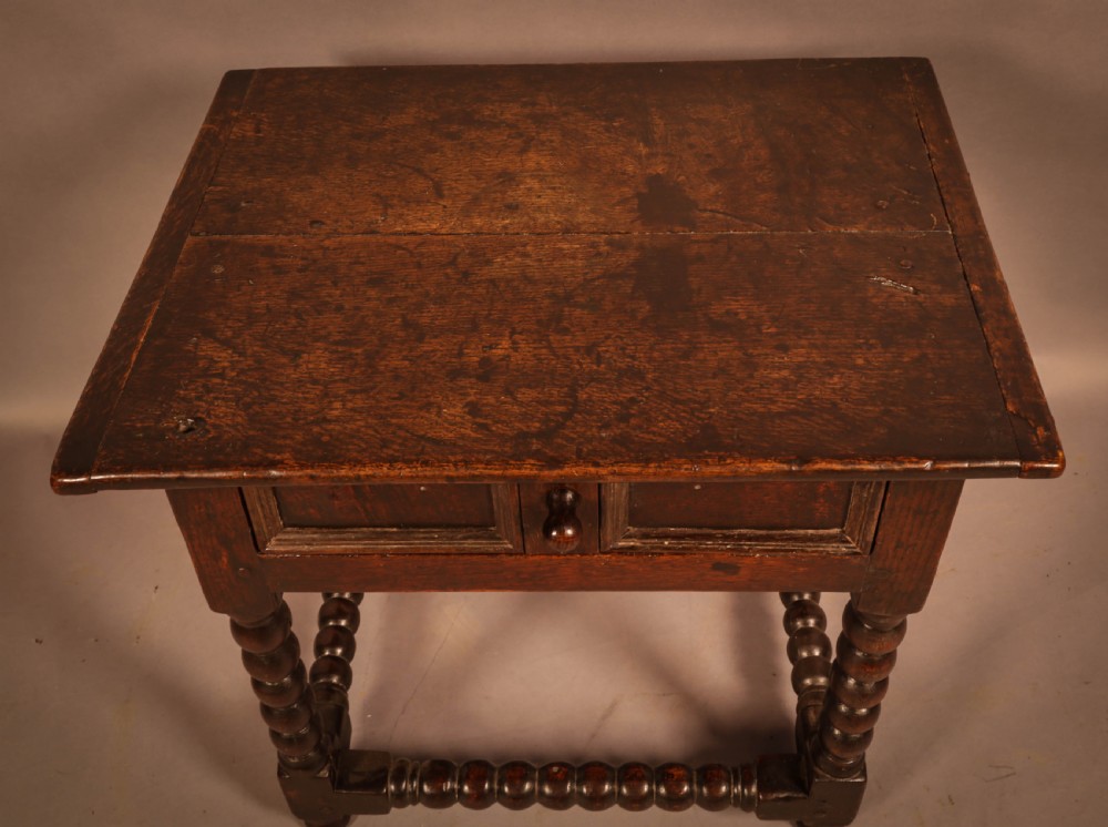 A 17th century Oak Side Table Small Size  View V