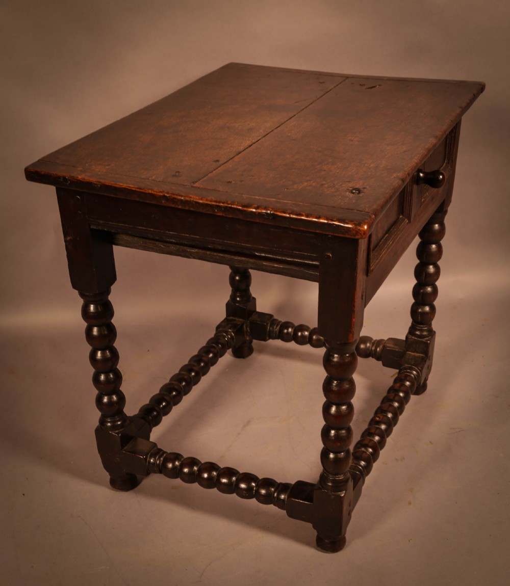 A 17th century Oak Side Table Small Size  View VI