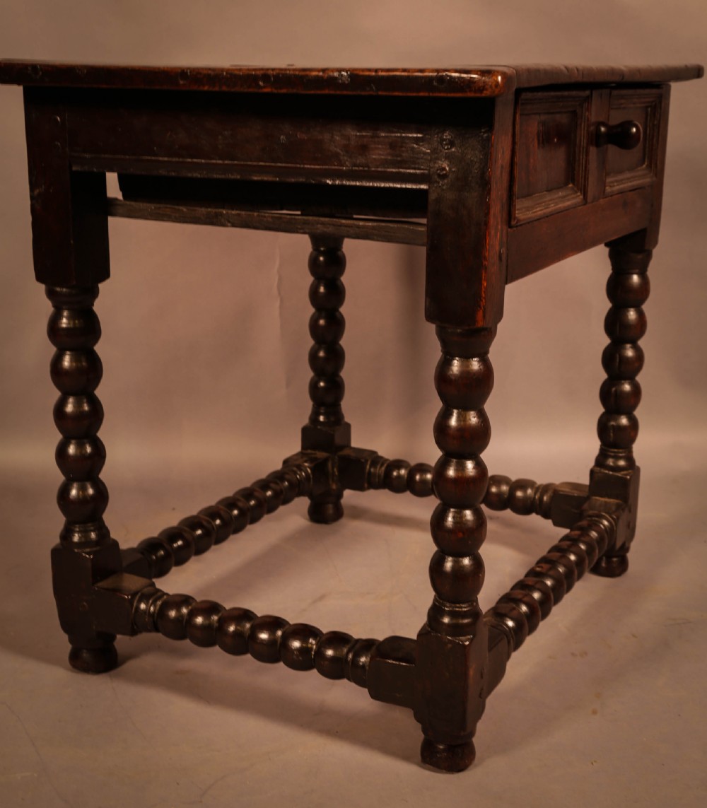 A 17th century Oak Side Table Small Size  View VII