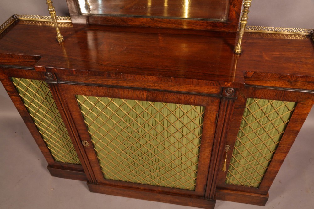 A Good Regency 3 Door Chiffonier View V
