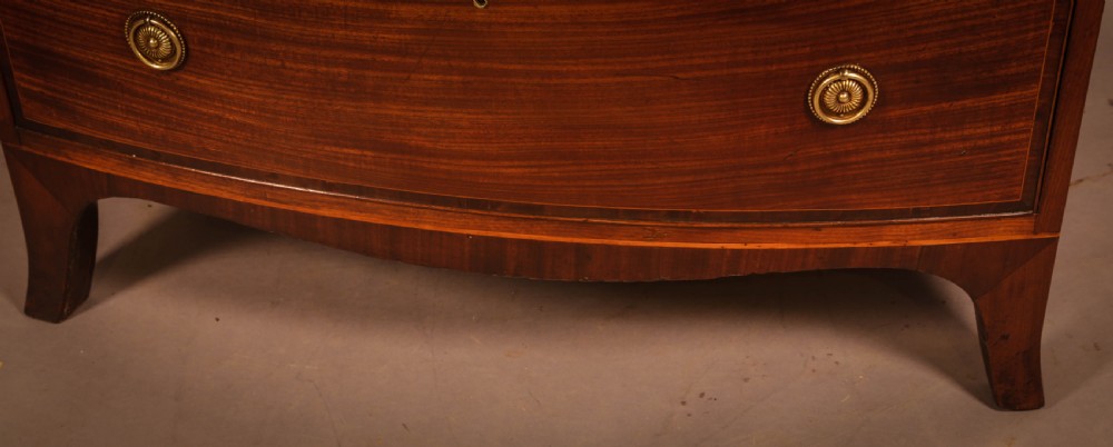 A Very Good Georgian 3 High Bow Front Chest View IV