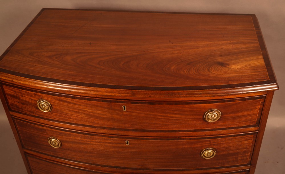 A Very Good Georgian 3 High Bow Front Chest View VI
