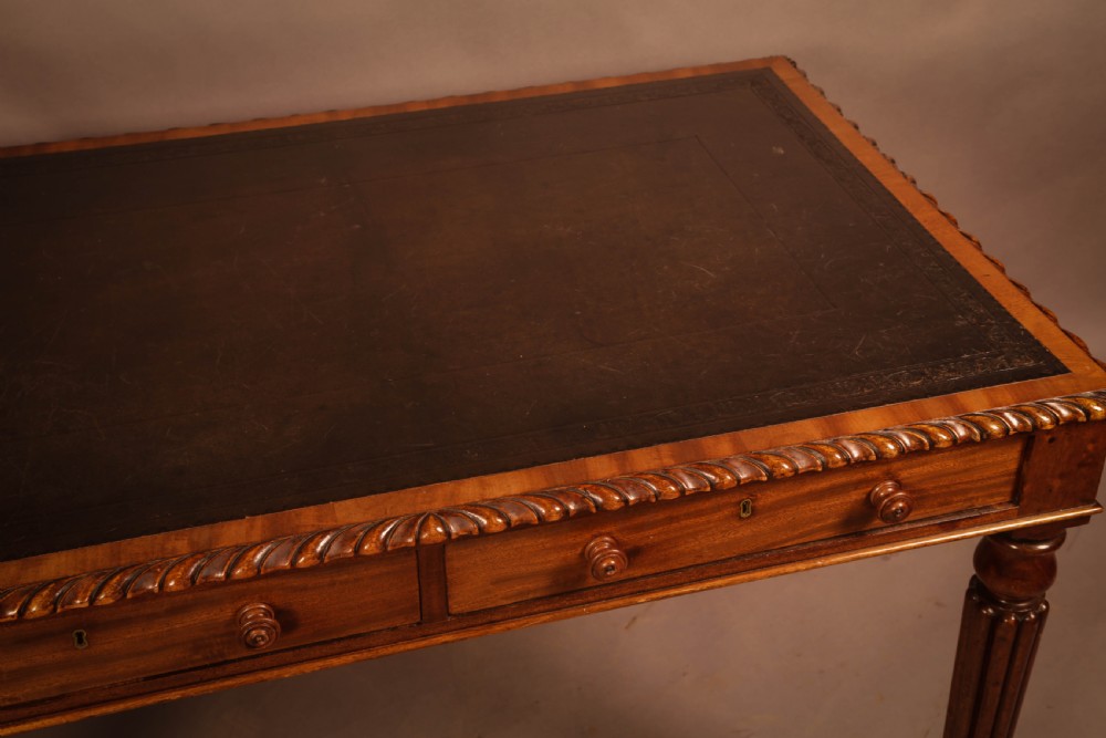 A victorian 2 Drawer Library Table Mahogany View V
