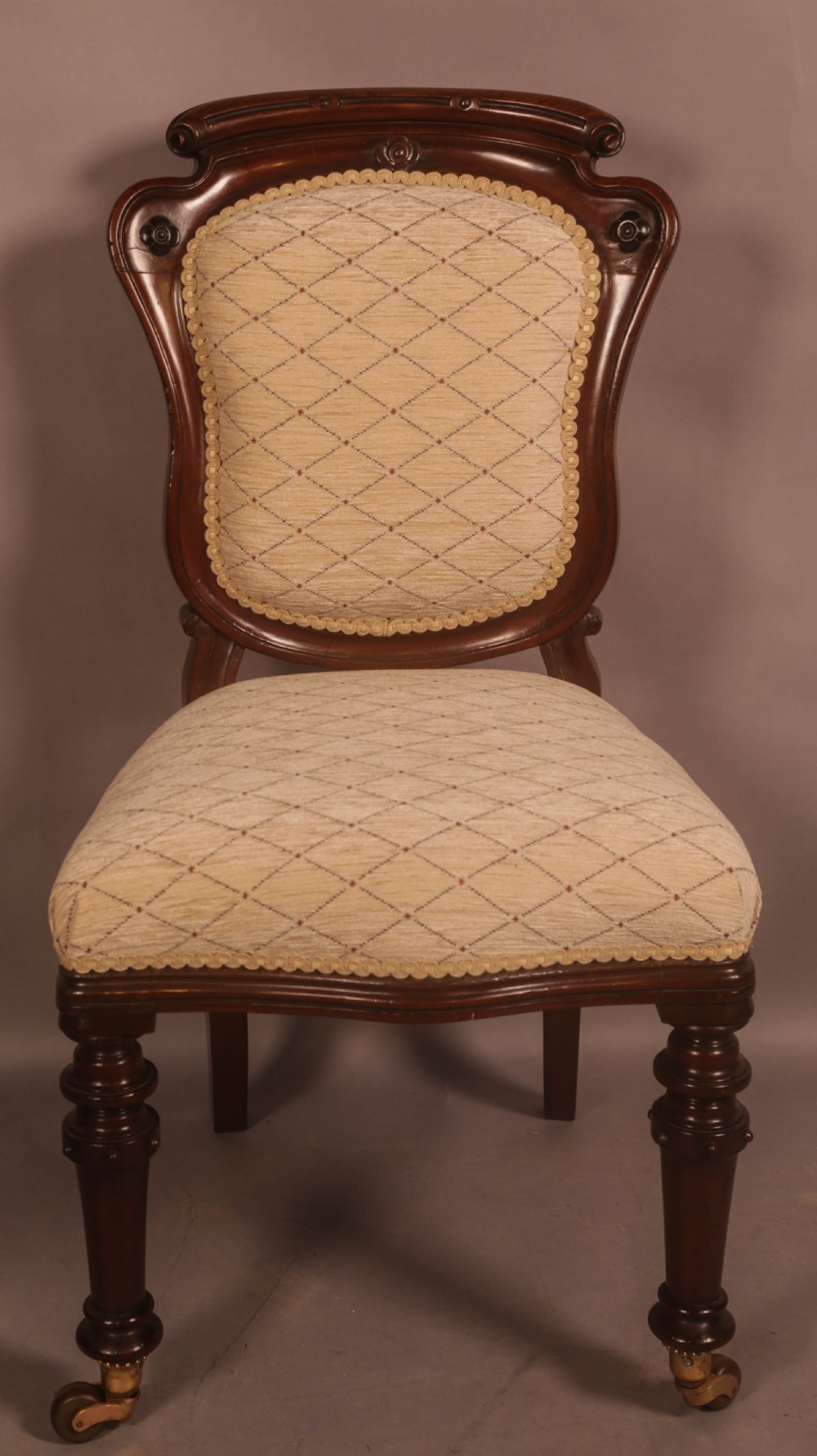 A Quality Set of 8 Victorian Dining Chairs Mahogany View VII