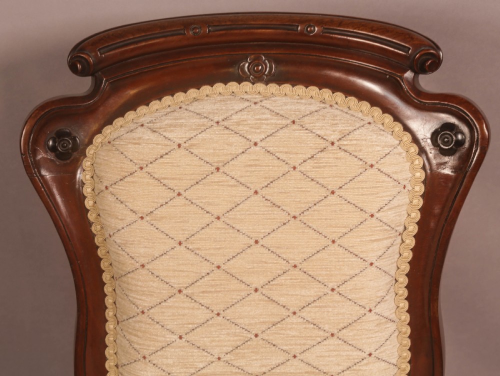 A Quality Set of 8 Victorian Dining Chairs Mahogany View XIII