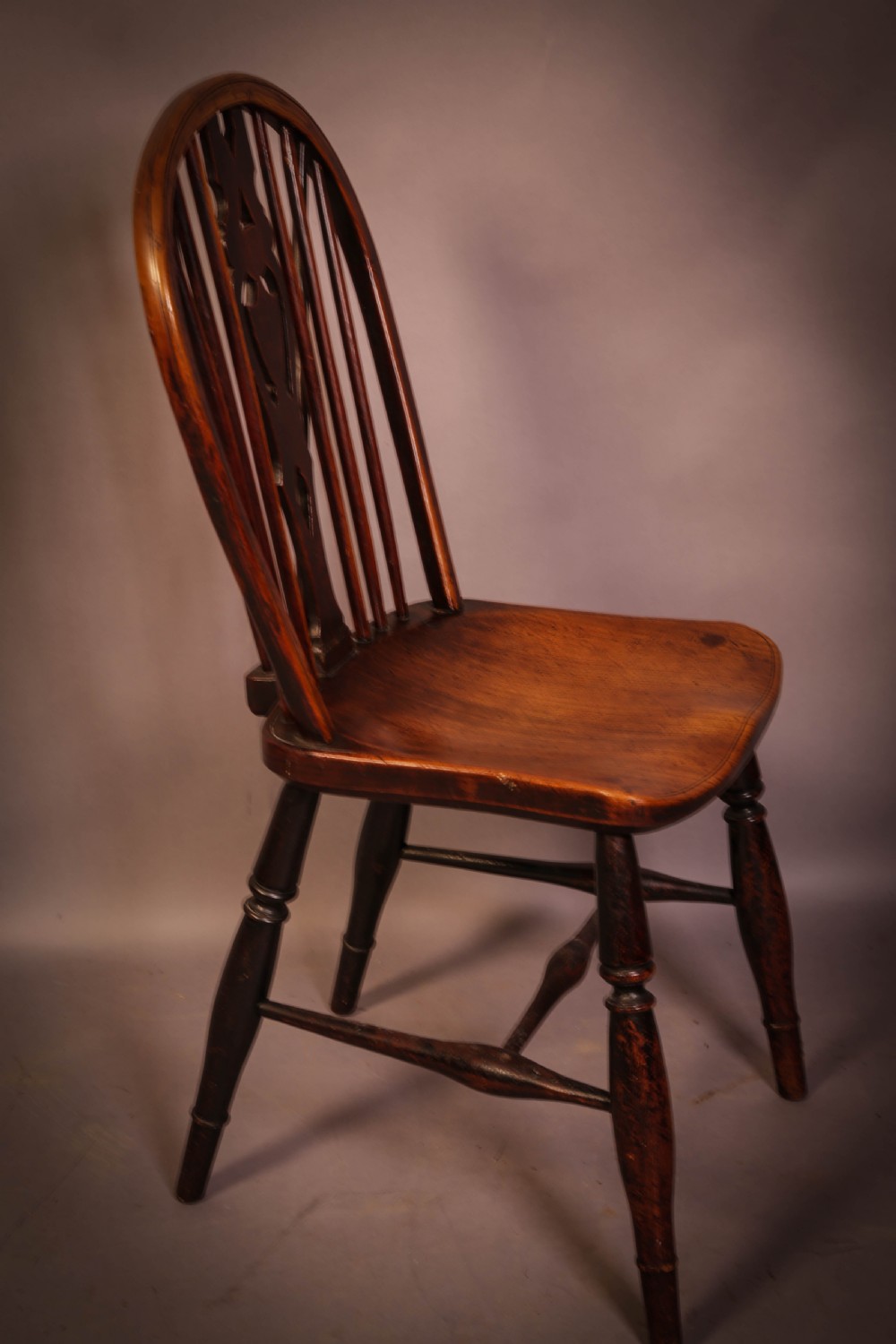 A Good set of 4 Kitchen Windsor Chairs Singles View V