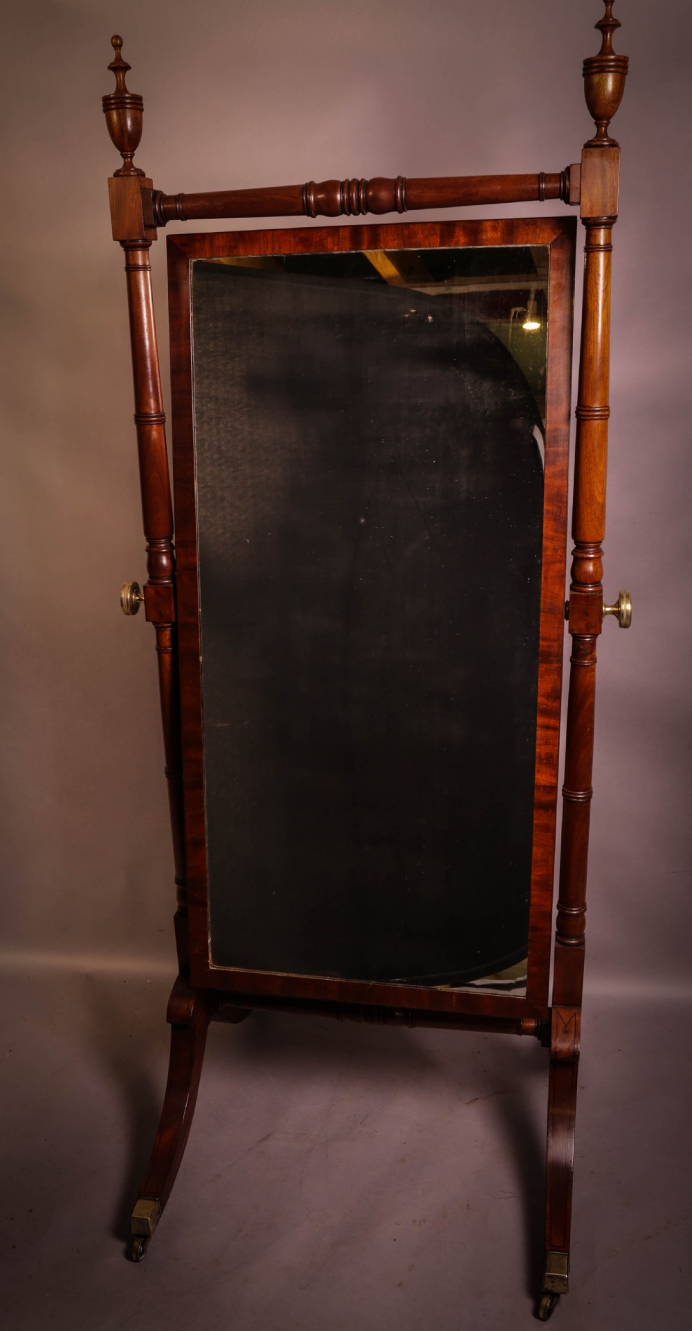 A Georgian Cheval Mirror