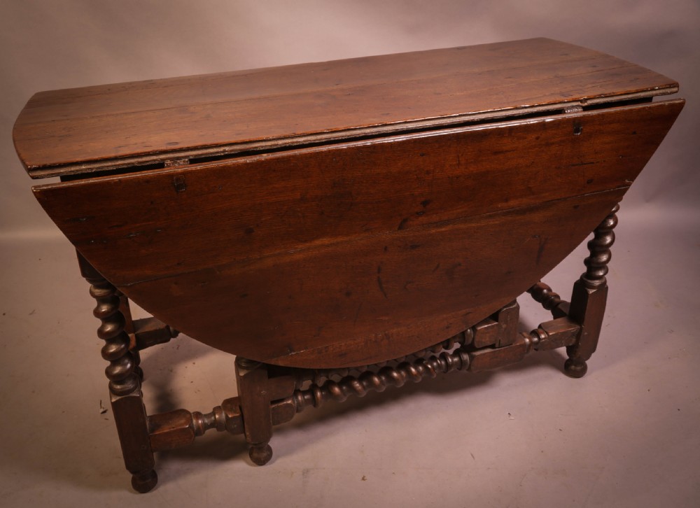 17th century Oak Gate Leg Dining Table View III