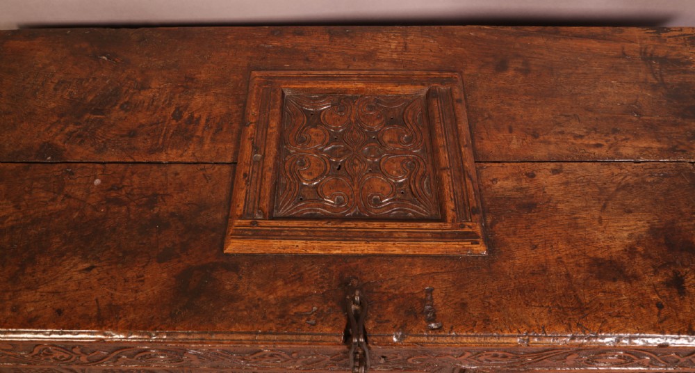 A Good 17th century Coffer in Oak View V