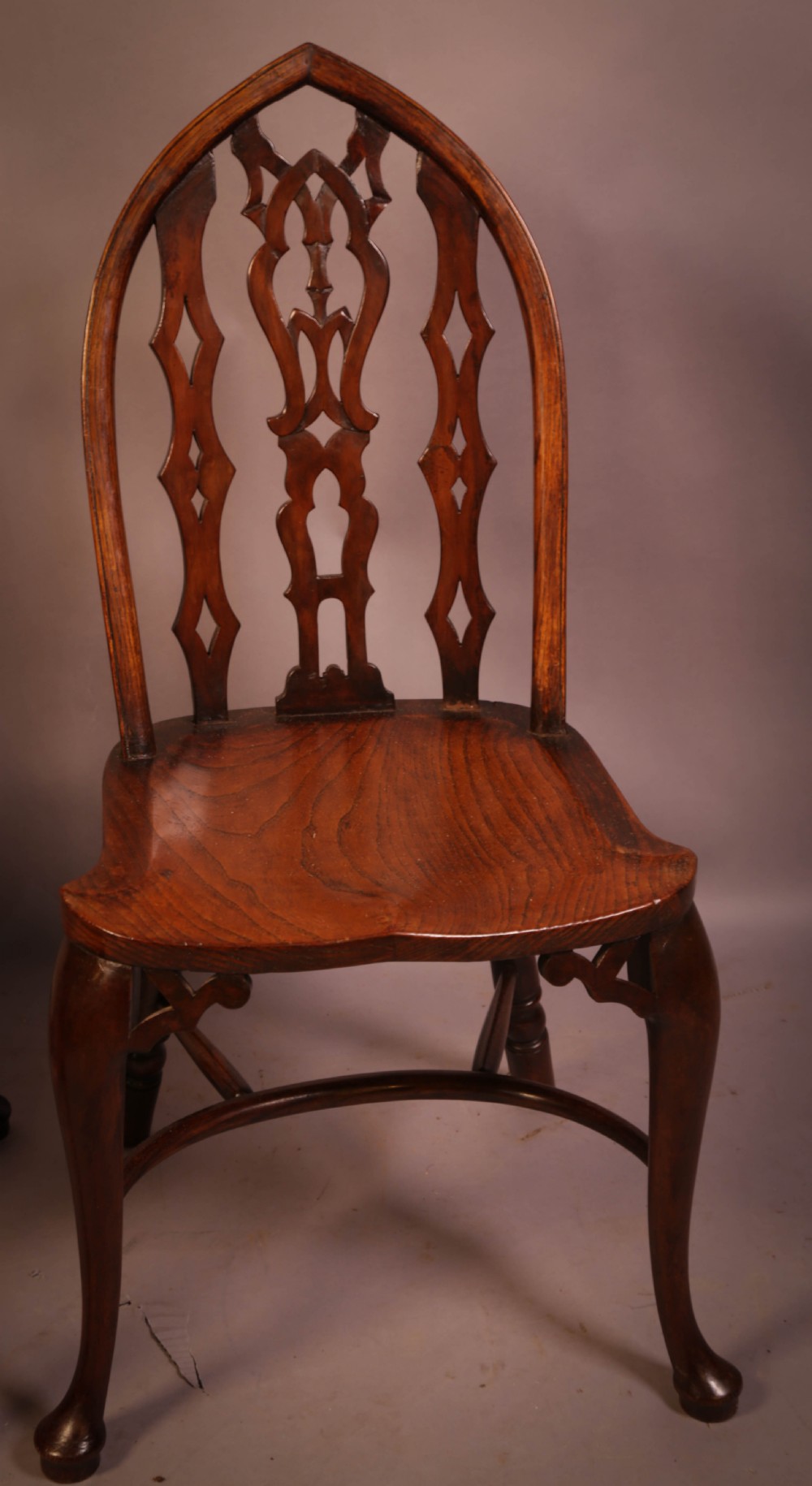 A Rare Pair Of Gothic Kitchen Chairs c 1880 View VII