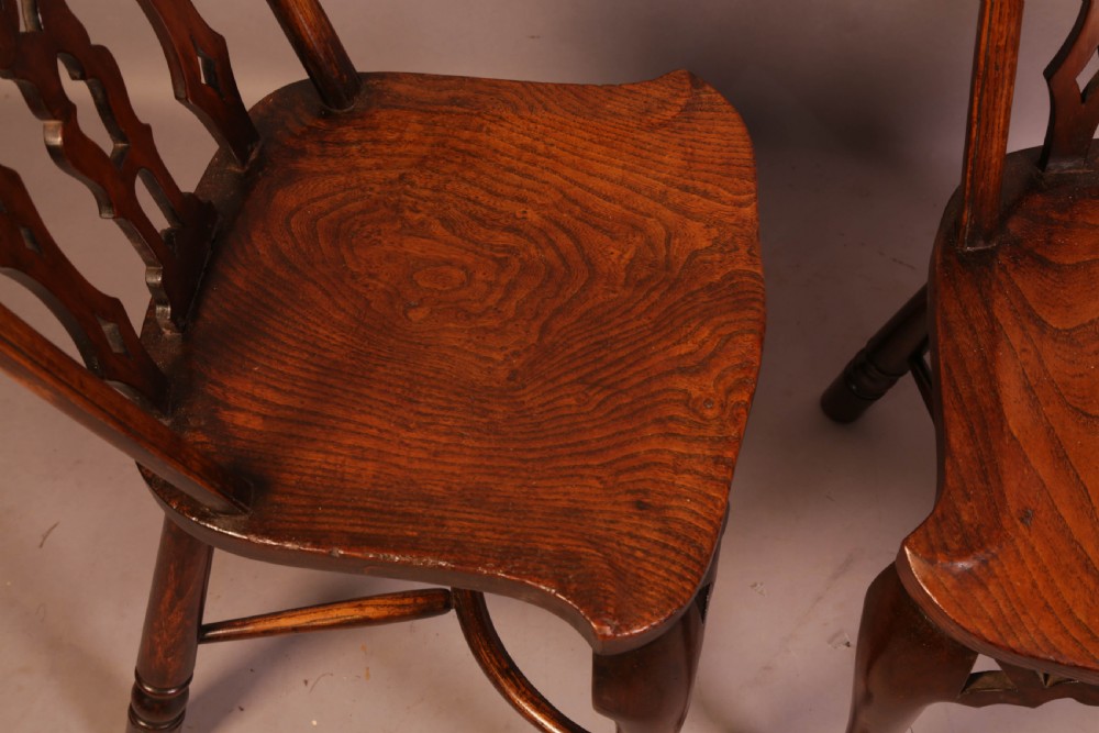 A Rare Pair Of Gothic Kitchen Chairs c 1880 View IX