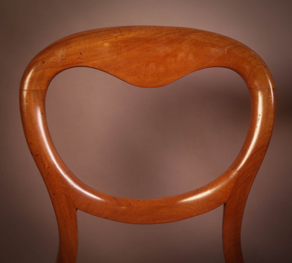 A Set of 4 Victorian Mahogany Balloon Back Dining Chairs View III