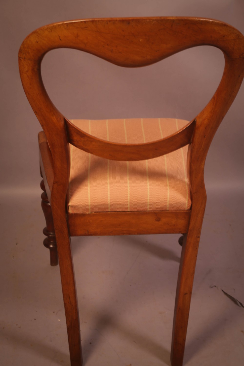 A Set of 4 Victorian Mahogany Balloon Back Dining Chairs View VI