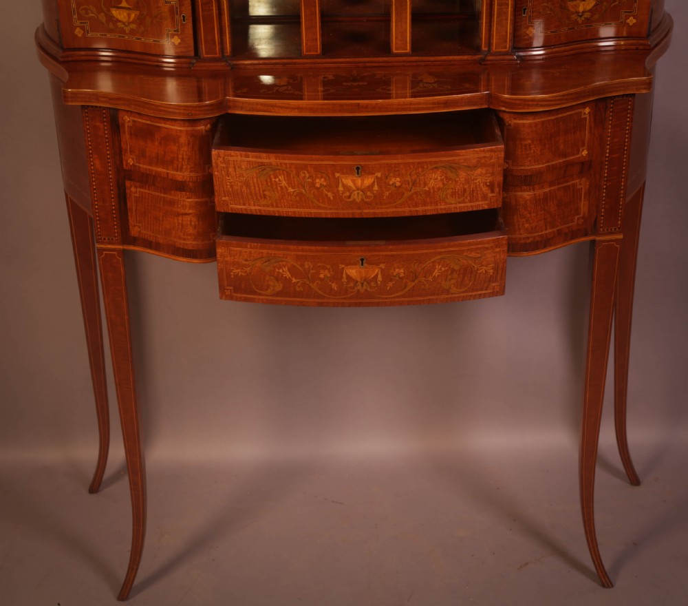 A Fantastic Victorian Salon Cabinet in Mahogany with Inlay View III